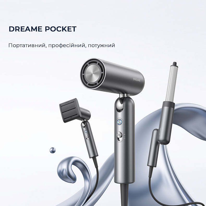 Фен Dreame Pocket Grey AHD51-GR