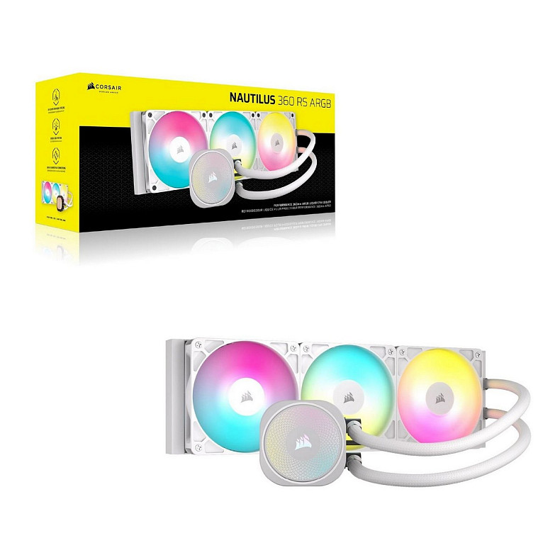 Система жидкостного охлаждения Corsair Nautilus 360 RS ARGB White (CW-9060095-WW)