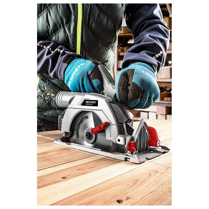 Пила дискова акумуляторна GRAPHITE 58G023