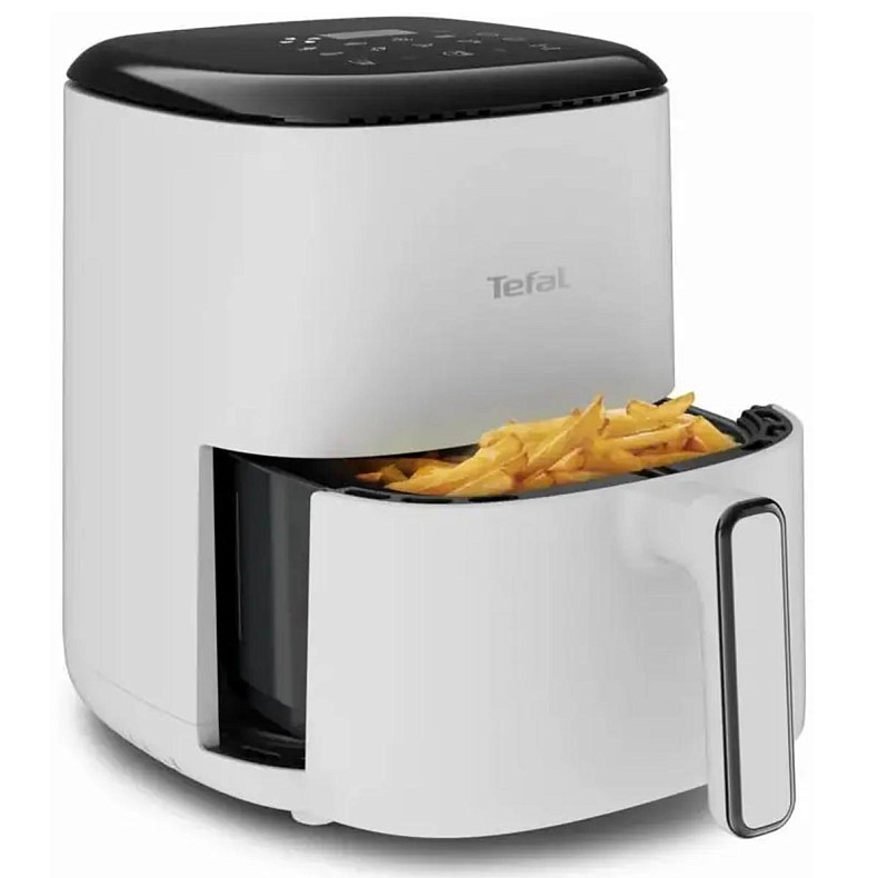 Мультипіч Tefal EasyFry Compact, 1300Вт, чаша-3л, сенсорне керув., 10 програм, пластик, білий