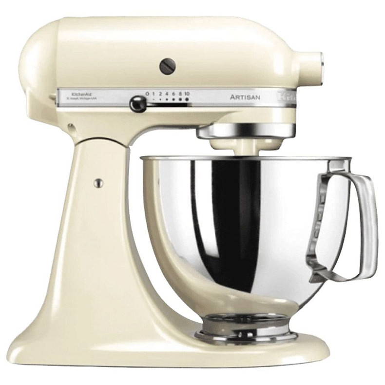 Кухонный комбайн KitchenAid Artisan 4,8 л 5KSM125EAC с откидным кремовым кремом.