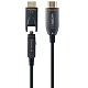 Кабель оптический (AOC) HDMI-A/D на A, V.2.0, 4К 60Гц, позолоченные коннекторы, 20 м