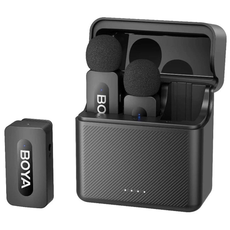 Беспроводной петличный микрофон BOYA BY-V35 TRS for camera Black