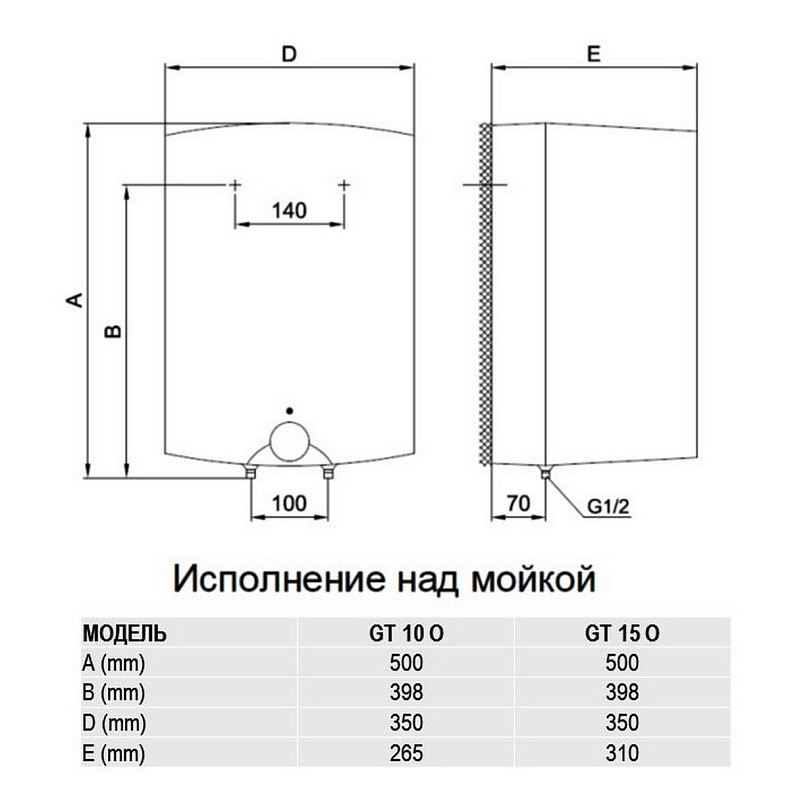 Водонагрівач GORENJE GT 10 O/B9