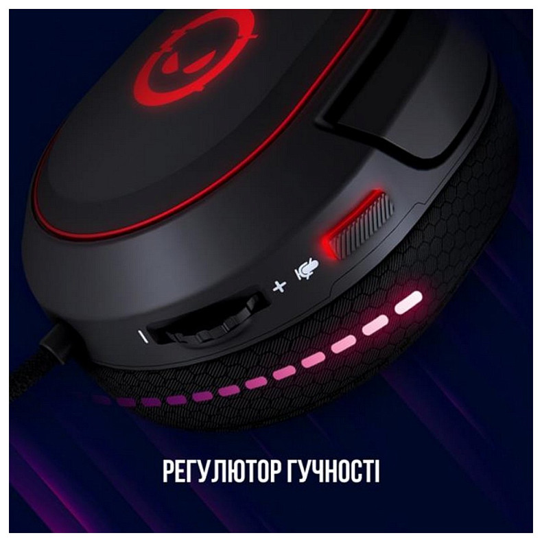 Гарнітура Canyon Lorgar Kaya 460 Gaming RGB USB Black (LRG-GHS460)