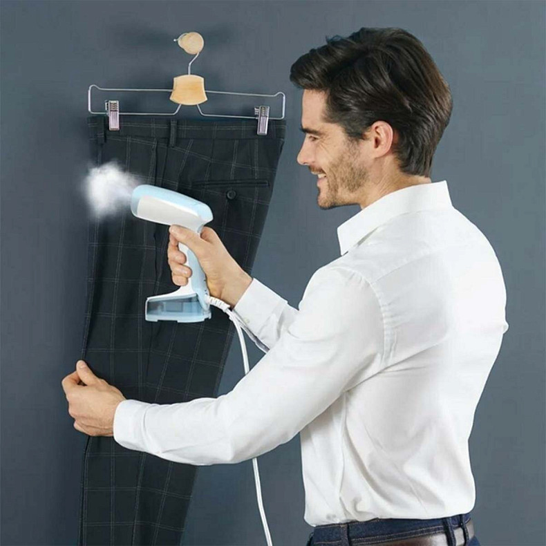 Отпариватель Tefal компактный ACCESS'STEAM POCKET, 1300Вт, постоянная пара – 20гр, бело-голубой