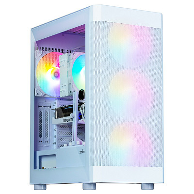 Корпус Zalman I4 TG без БЖ 4x140мм RGB VGA 320мм LCS ready TG Side Panel ATX біл