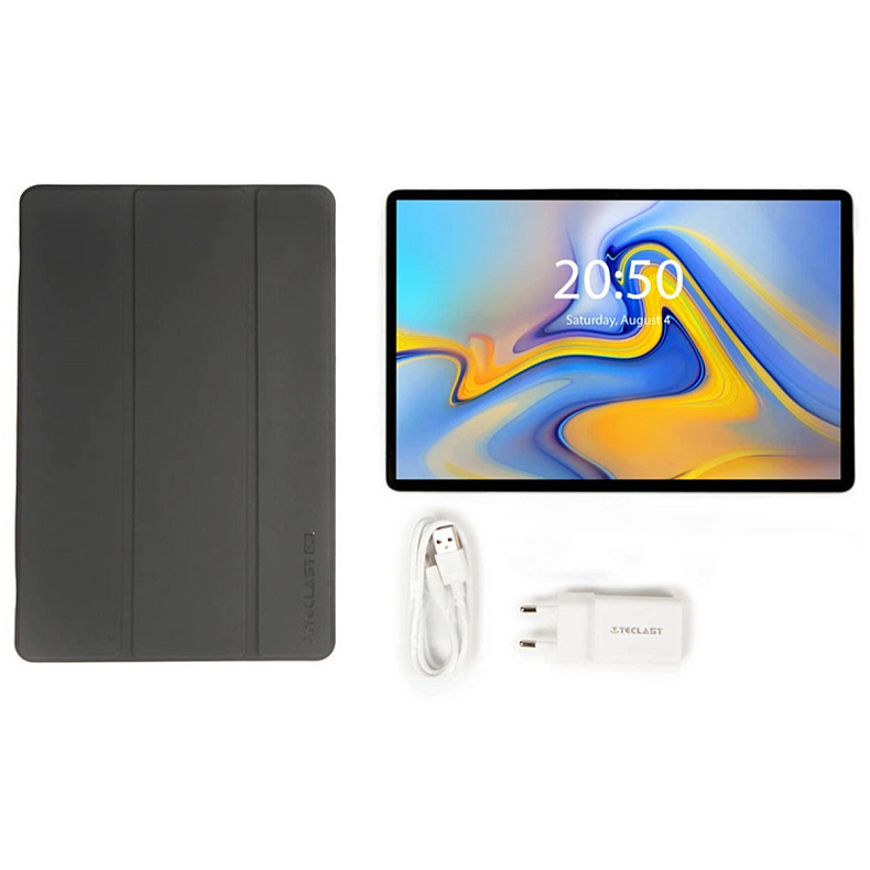 Планшет Teclast M50 8/128GB 4G Dual Sim Aqua Blue (M5H5С/TL-112860) с чехлом