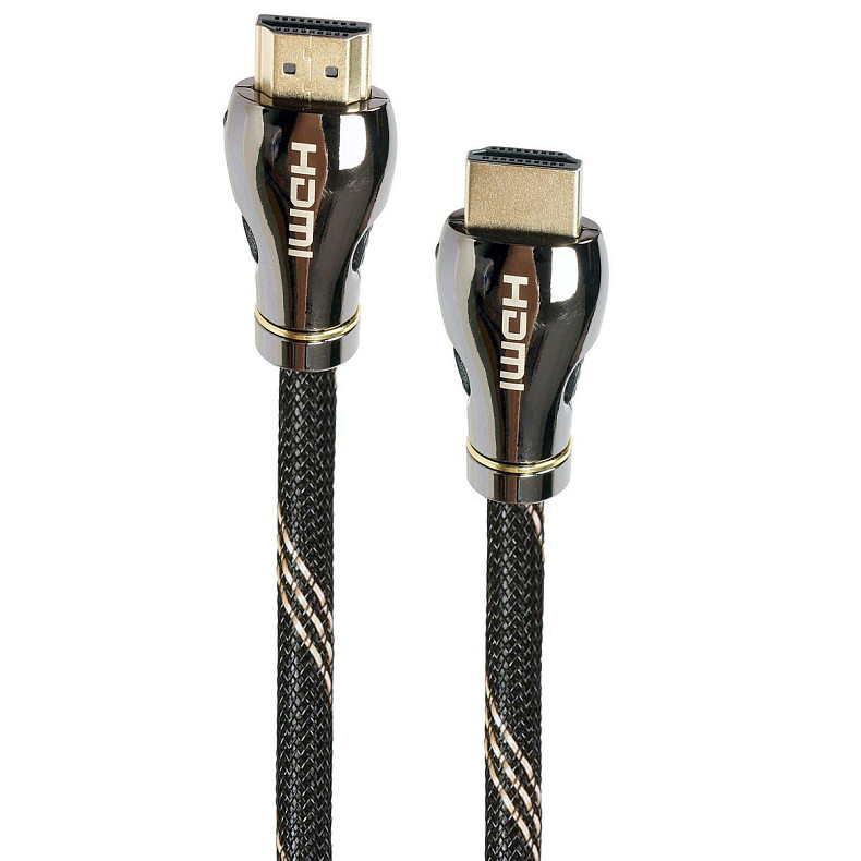 Кабель premium в блистере HDMI V.2.1, 8К 60Гц, HDR10, HLG, 48Gbps, YUV 4:4:4, позолоченные коннекторы,