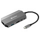 Док-станція USB3.1 Type-C --> HDMI/USB 3.0x2/RJ45/SD/TF/PD 100W 6in1 Sandberg