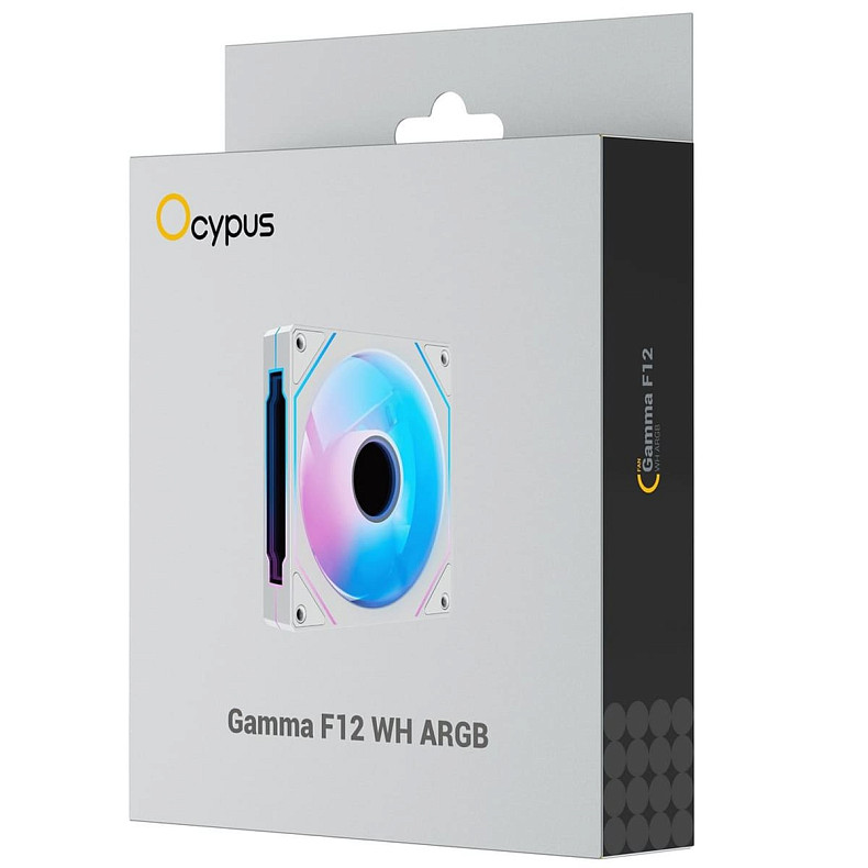 Корпусний вентилятор Ocypus GAMMA F12 WH ARGB 120MM (GAMMA-F12-WH1AM00X-GL)