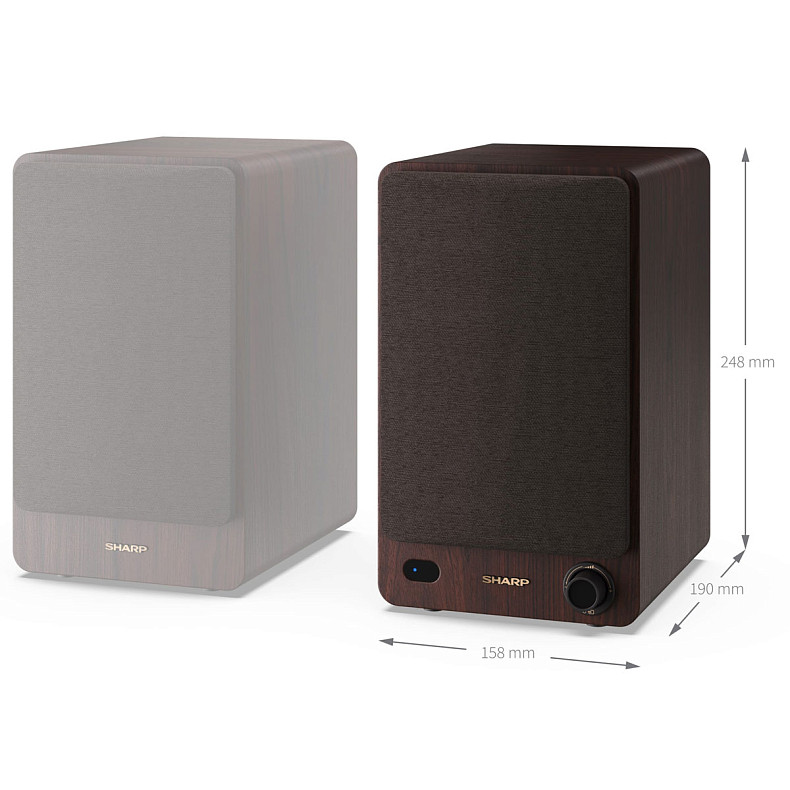 Акустичні колонки Sharp CP-SS30 Brown