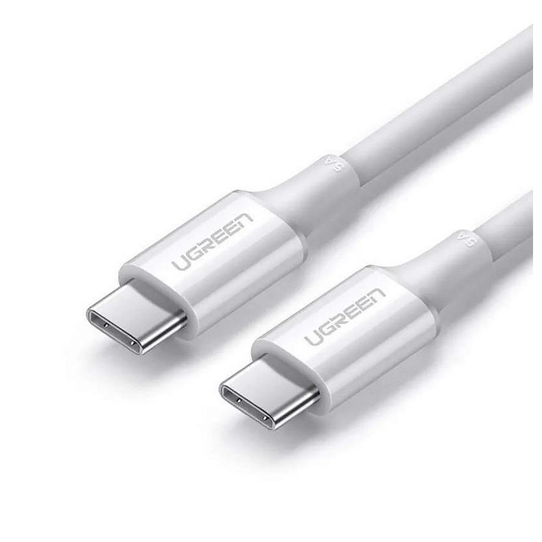 Кабель USB 2.0 Type-C M-M, 2 м, (20V/5A), (100W) Белый, US300 UGREEN