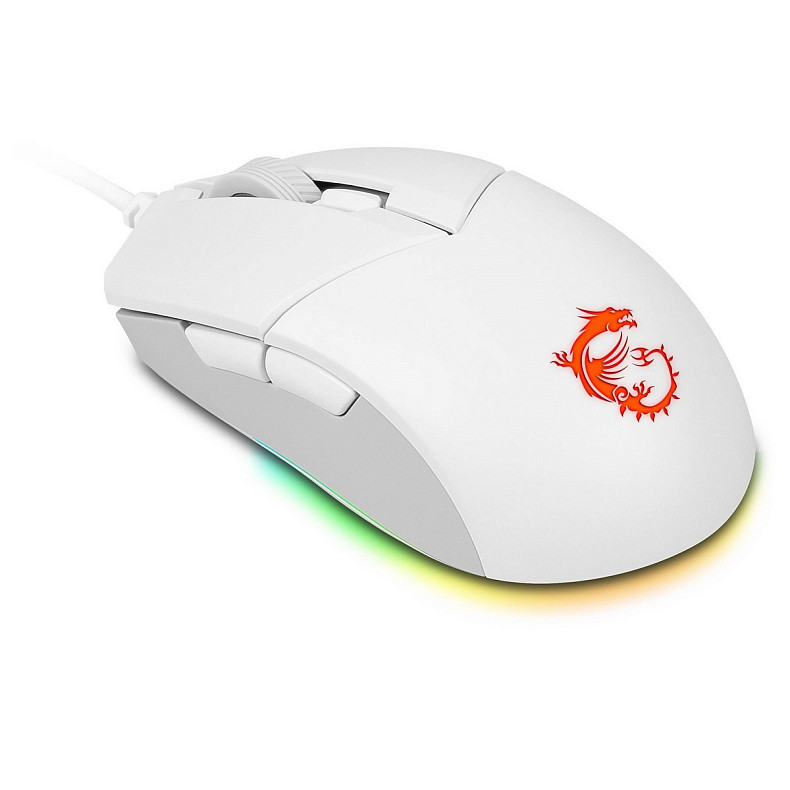 Комплект клавіатура та миша MSI Vigor GK30 COMBO WHITE UA USB, EN/UKR/RU, RGB, білий