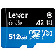 Карта памяти LEXAR MICRO SDXC 512GB UHS-I W/ADAPTER (LSDMI512BB633A)