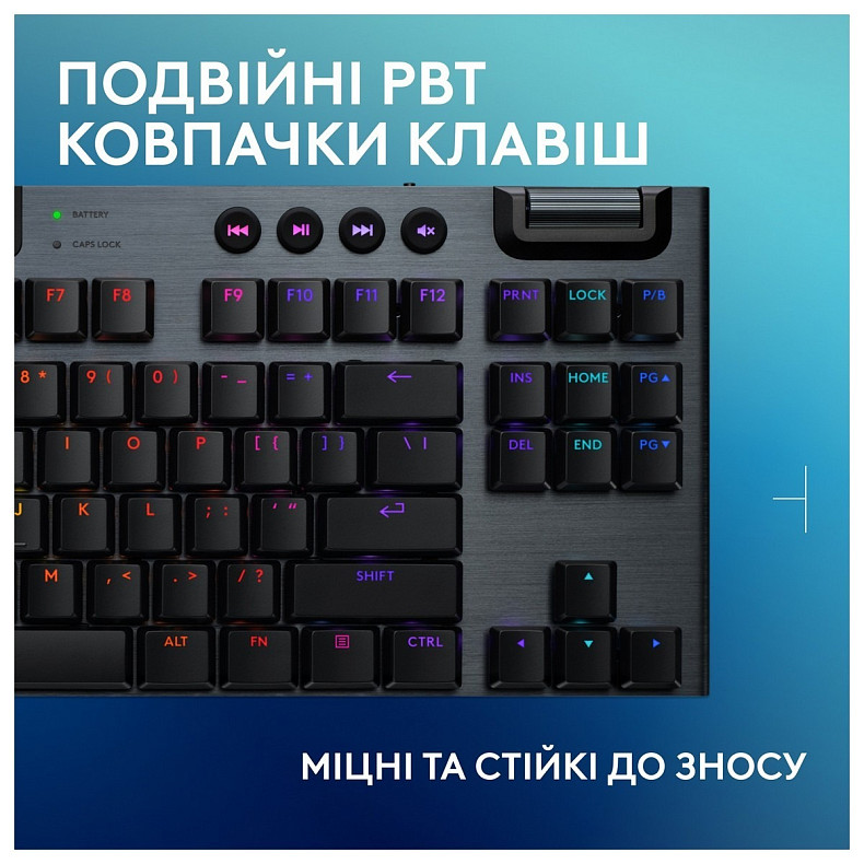 Клавиатура Logitech G915 X Lightspeed TKL Wireless Clicky Black (920-012757)