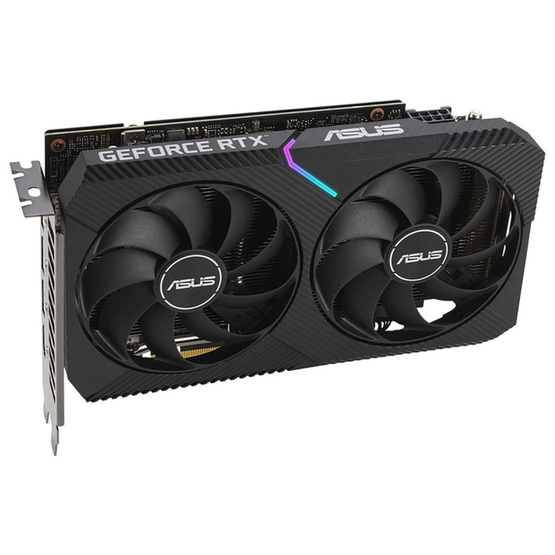 Видеокарта ASUS GeForce RTX 3060 12GB GDDR6 Dual OC V2 (DUAL-RTX3060-O12G-V2) (LHR)