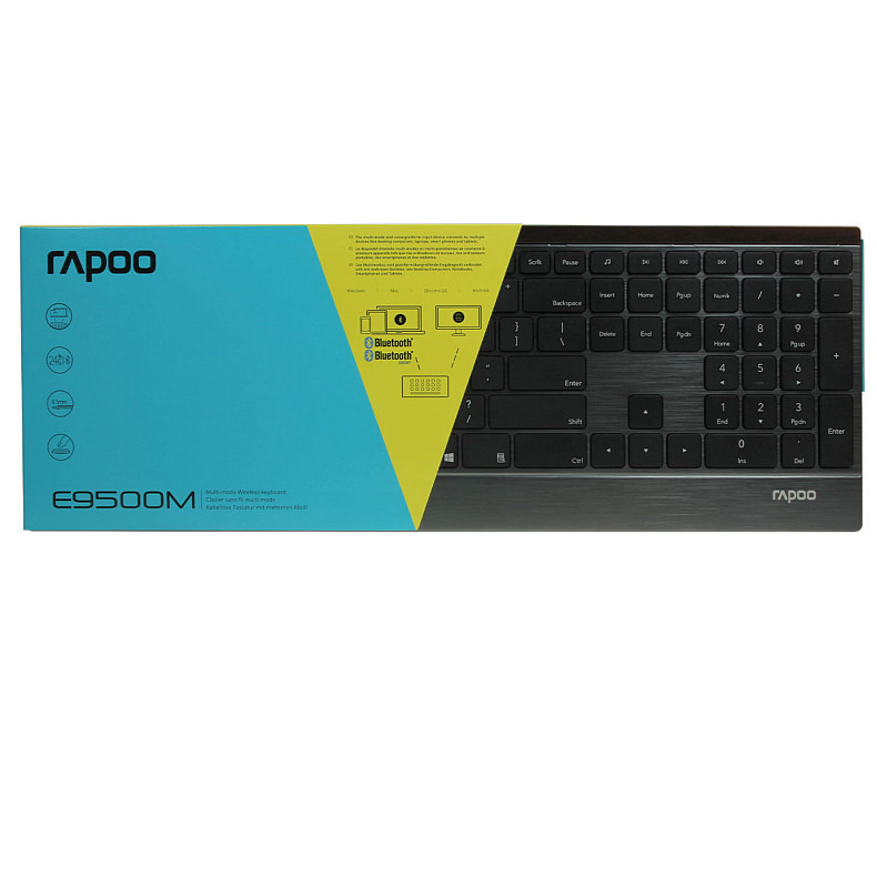 Клавіатура Rapoo E9500M Wireless Black