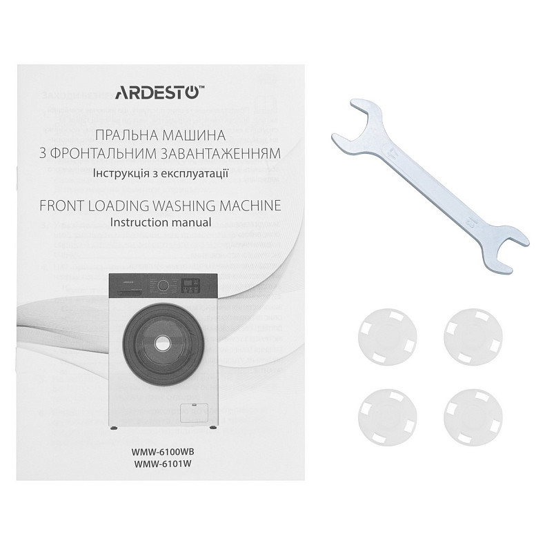Стиральная машина ARDESTO фронтальная, 6кг, 1200, А++, 45см, дисплей, белый