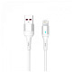 Кабель SkyDolphin S06L LED Smart Power USB - Lightning 1м, White (USB-000555)