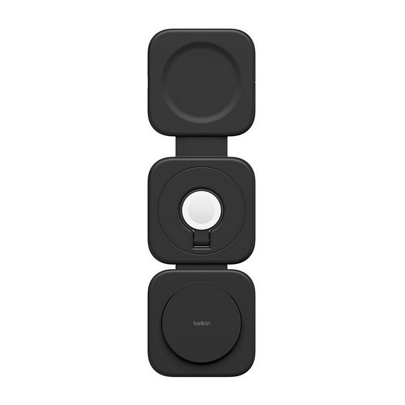 Зарядное устройство беспроводное Belkin 3в1 Travel Pad Wireless Qi2 15Вт, черный