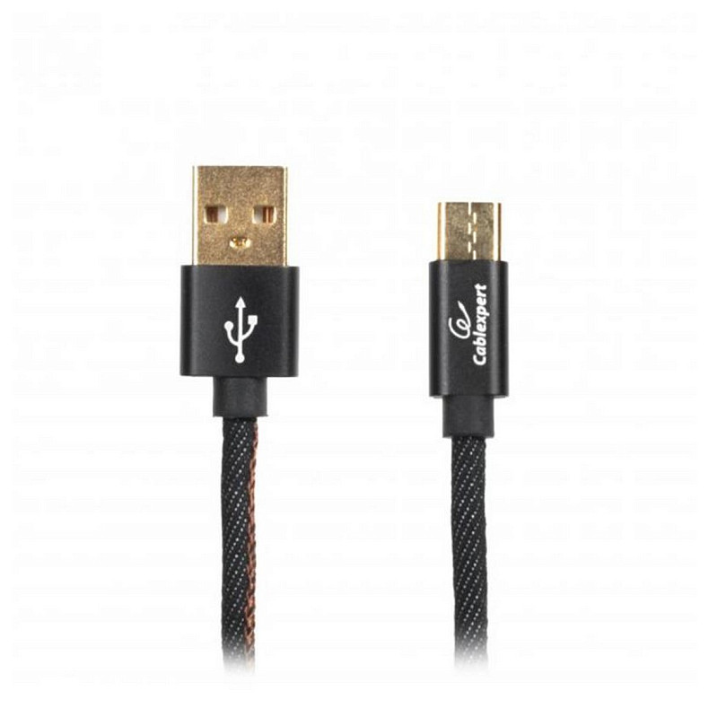 Кабель Cablexpert (CCPB-C-USB-04BK) USB2.0-USB-C преміум 1м чорний