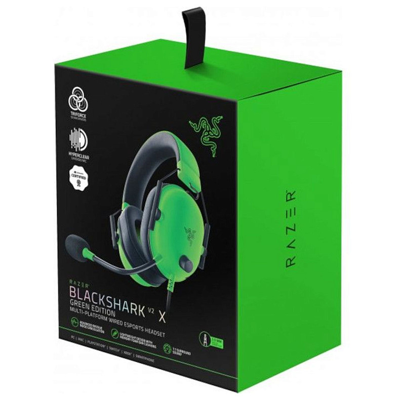 Гарнітура Razer BlackShark V2 X Green (RZ04-03240600-R3M1)