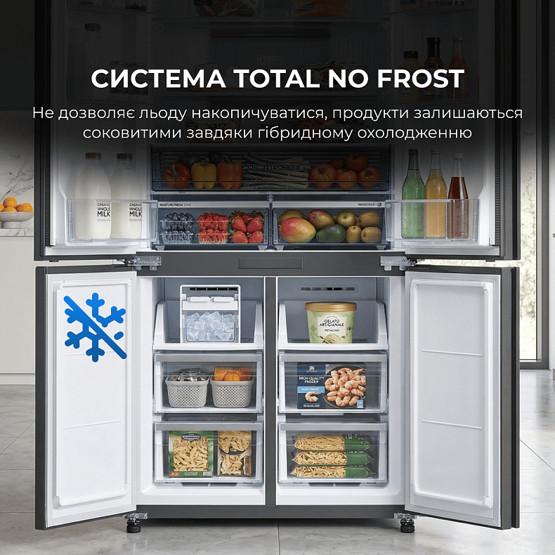 Багатодверний холодильник SHARP SJ-MP780D-BS