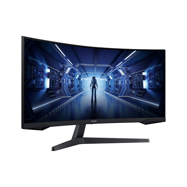 Монитор Samsung 34" Odyssey G5 C34G55TWW D-Sub, 2xHDMI, DP, VA, 3440x1440, 21:9, 165Hz, 1ms, CURVED