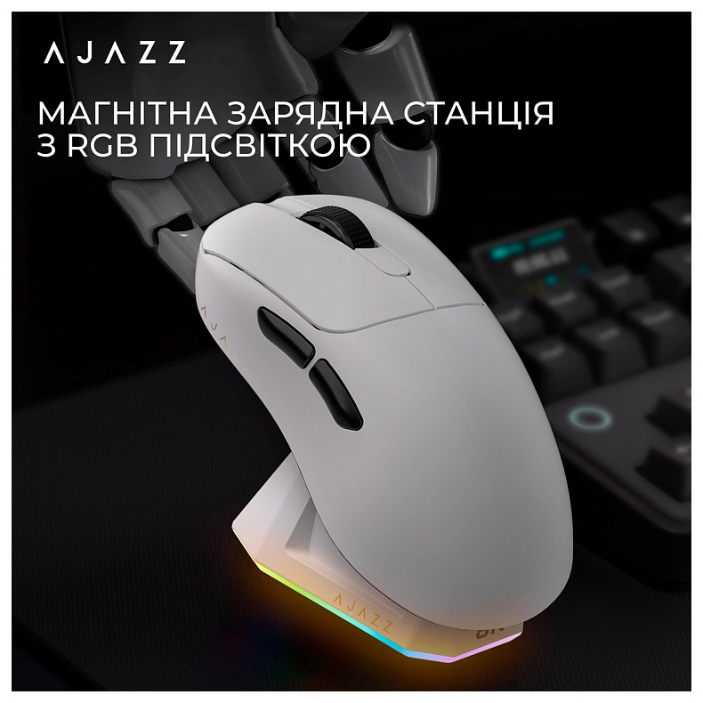 Миша Ajazz AJ179Pro White (AJ179-PRO-W)