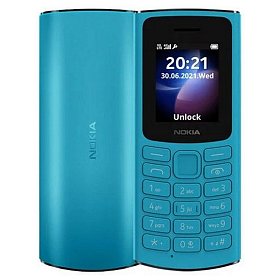 Мобильный телефон Nokia 105 SS 2023 Cyan (1GF019EPG6C01)