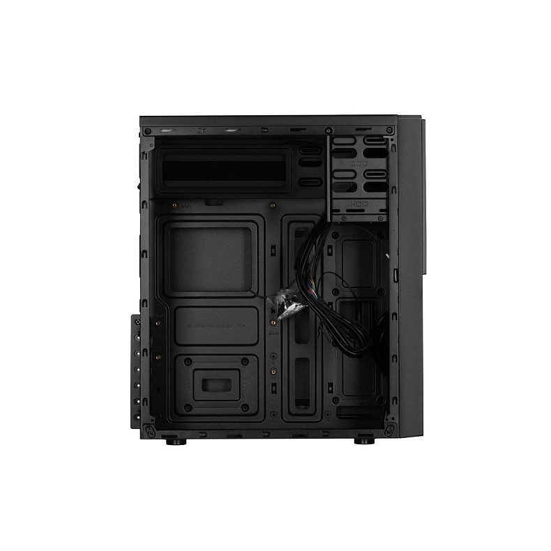 Корпус 2E Alfa E190-3U, без БП, 2xUSB3.0, 1xUSB2.0, Perforated Side, ATX, черный