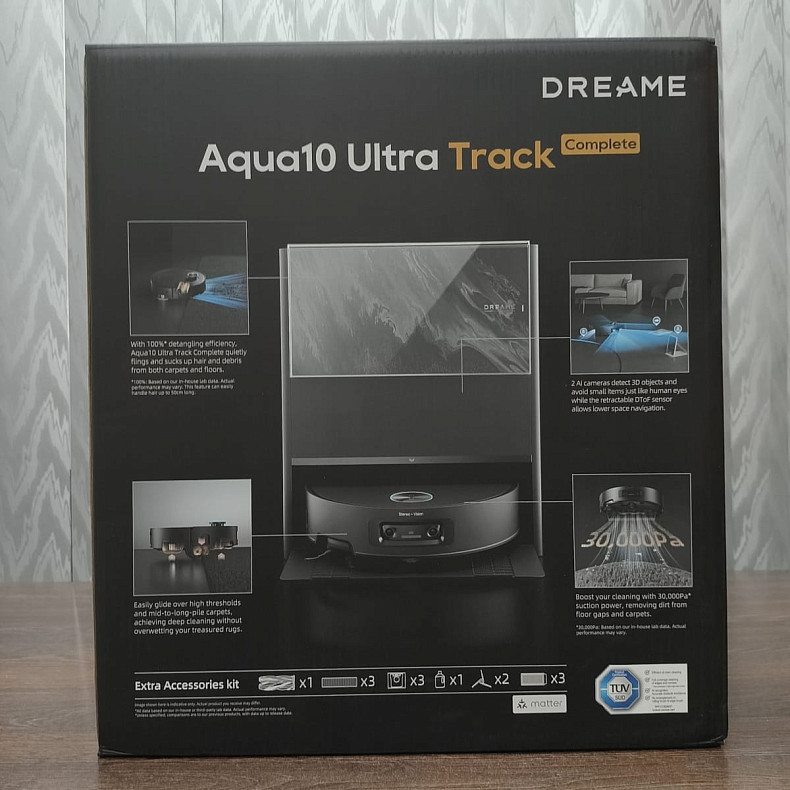 Робот-пилосос миючий Dreame Aqua 10 Ultra Track Complete Black - Уцінка