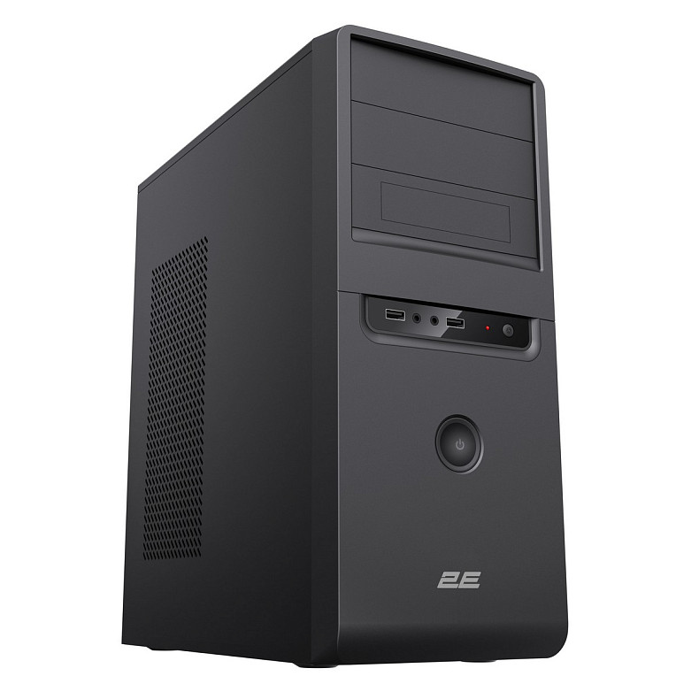 Корпус 2E TeamX TMX01 з БЖ 2E ATX400W 2xUSB2.0 1x80мм VGA 310мм, ATX чорний