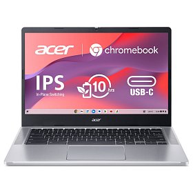 Ноутбук Acer Chromebook CB314-3HT 14" FHD IPS Touch, Intel P N6000, 8GB, F128GB, UMA, ChromeOS, серебро