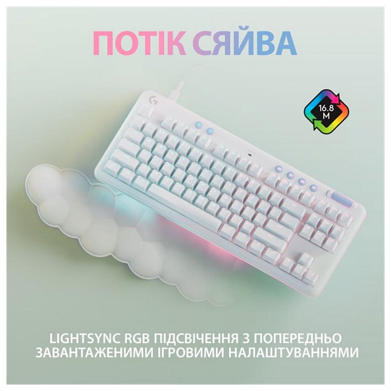 Клавіатура Logitech G713 Linear White USB (920-010678)