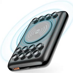 УМБ Forever Wireless Power Bank WTB-100 PD QC 18W 10000 mAh with suction cups black ( GSM099221 )