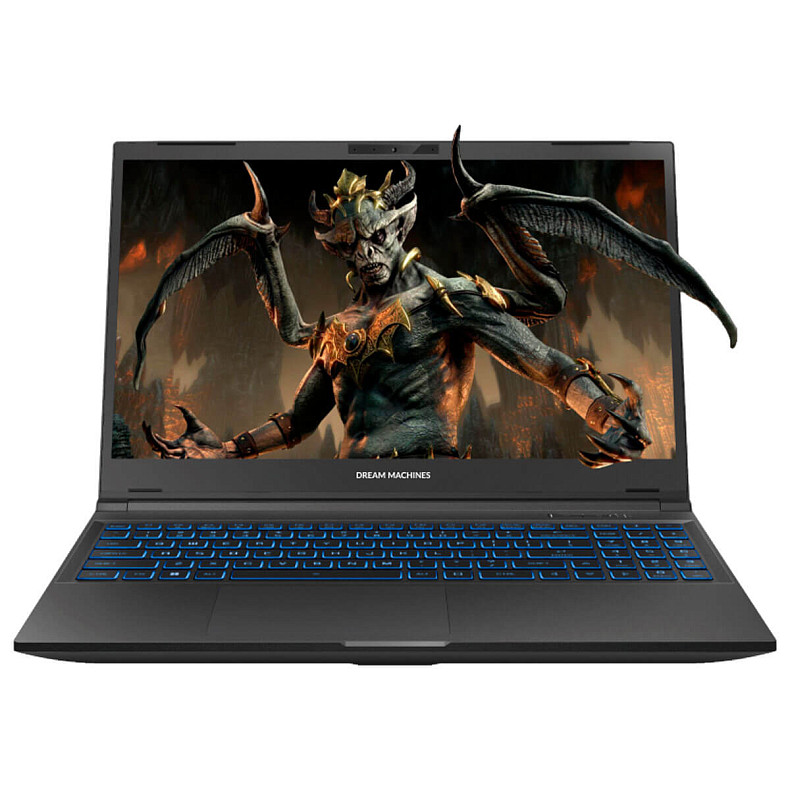 Ноутбук Dream Machines RG4060-15 15.6FHD IPS, Intel i7-13700H, 32GB, F1TB, NVD4060-8, DOS, черный