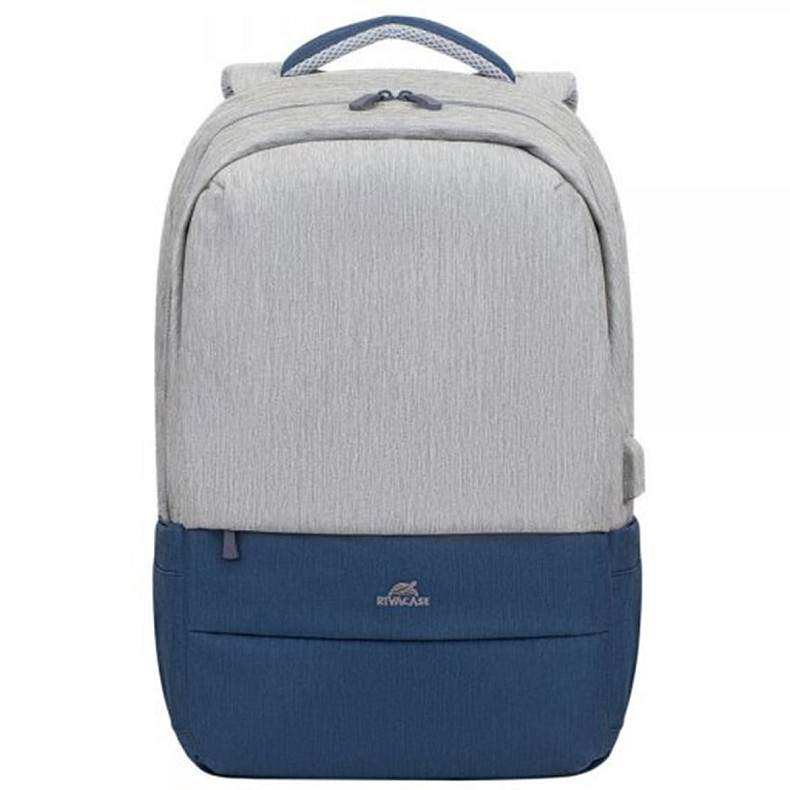 Рюкзак для ноутбука Rivacase 7567 (Grey/ Dark Blue) 17.3" Prater