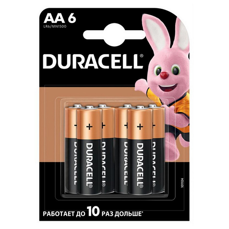 Батарейка Duracell Basic AA/LR06 MN1500 BL 6шт