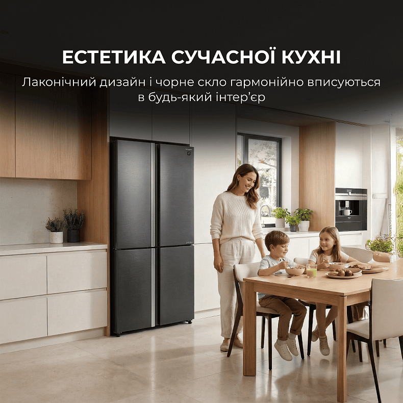 Багатодверний холодильник SHARP SJ-MP820C-SL