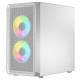 Корпус LogicConcept PORTOS MESH+GLASS ARGB fans 3x120mm WHITE без БП mATX