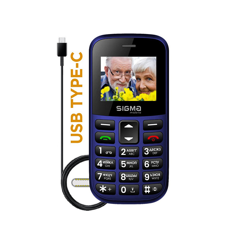 Мобильный телефон Sigma mobile Comfort 50 Easy Blue (4827798585238)