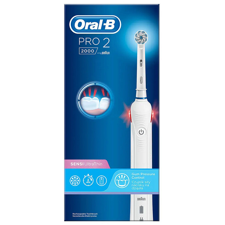 Зубна щітка BRAUN Oral-B PRO2 2000 D 501.513.2 SU Sensi Ultrathin