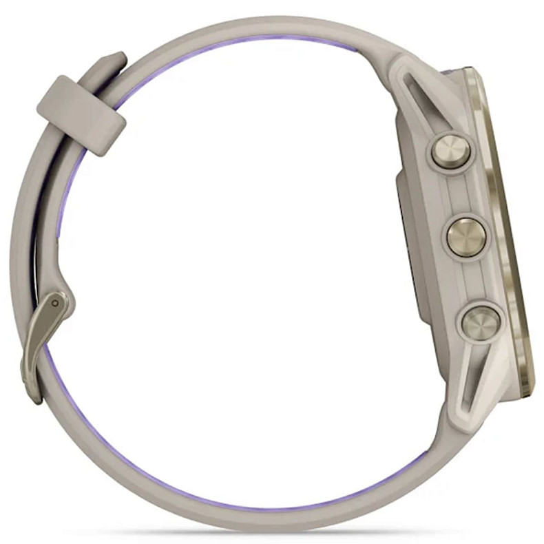 Спортивные часы Garmin Forerunner 970 Soft Gold Titanium with French Gray Case and French Gray/Translucent Indigo Band (010-02969-02)