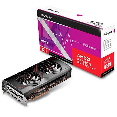 Видеокарта Sapphire Radeon RX 7700 XT 12GB GDDR6 Pulse GAMING