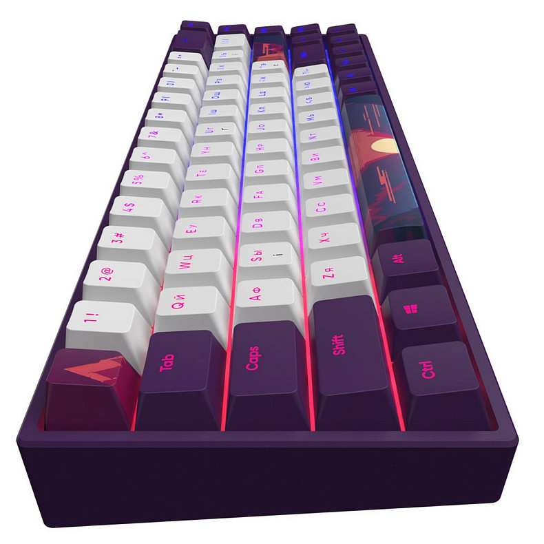 Клавиатура Dark Project Sunrise 68 ANSI RGB Violet/White (DPP68_GSH_SUNR_ANSI_UA)