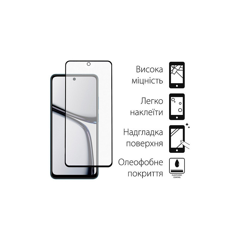 Чохол-накладка Dengos для Realme C65 Violet (DG-KM-95) + захисне скло