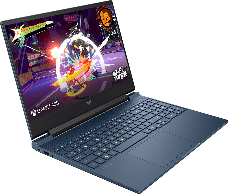 Ноутбук HP Victus 15-fb3070ua 15.6" FHD IPS,300n/Ryzen 5-240 (5.0)/24Gb/SSD512Gb/RTX 5050,8GB/DOS/Синій