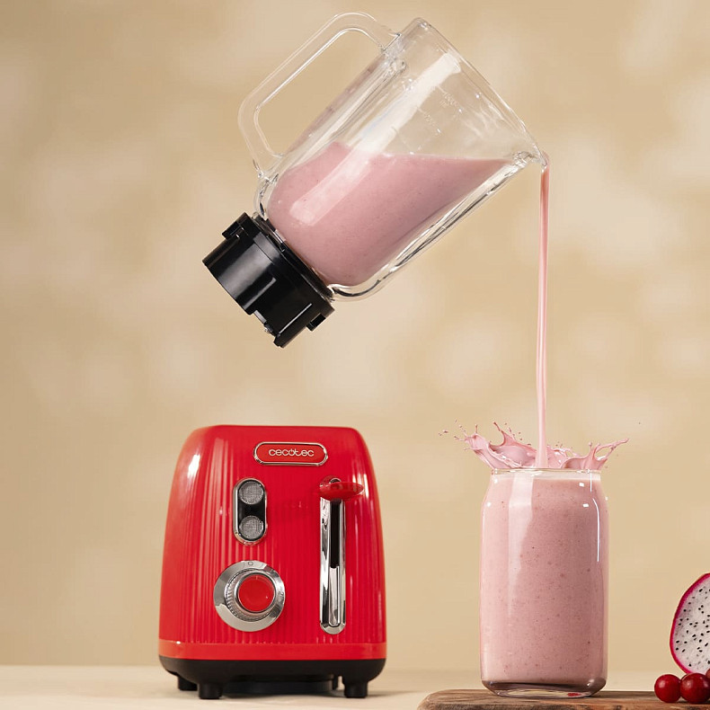 Блендер CECOTEC Power Black Titanium RetroRed
